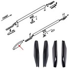 4pcs Roof Rack Rail End Cover Shell For Toyota Prado Fj120 2003-2009 Black Abs