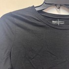 Inc Earth Womens S Deep Black Long Sleeve Crew Neck T Shirt Top Nwt Bo88