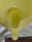 9  Tall Mcm Art Glass Gold Spaghetti String Yellowish Pitcher