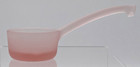 5  Satin      Pink Depression Glass Mayo Condiment Spoon      Ladle Frosted Rose     