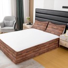 Wood Bed Skirt Full Size wooden Bedskirt For Bedroom Decor Brown Dust Ruffle 15