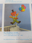 Vintage Dolly Toy Co  1973 Clown   Balloons    Children Nursery Wall Hanging New