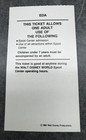 Rare Oct 1 1982 Epcot Opening Day Disney World Passport One Day Adult Ticket