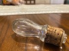 Vintage Decanter Bottle Stopper Only Hollow Clear Glass Cork Old Antique