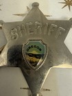    vintage Obsolete Metal Oregon Sheriff s 6 Point 2 1 2  Badge   