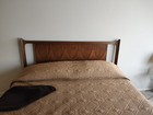 Broyhill Brasilia Mid Century Modern Full Queen Size Walnut Headboard 