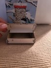Vintage Jasco Hong Kong Metal Tin Matchbox Wall Holder Birds At Bird Feeder