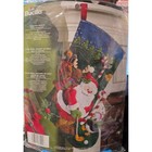 Bucilla Golfing Santa Felt Christmas Stocking Kit Oop Fd  Rare Penguin Reindeer