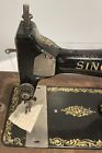 Antique Singer Sewing Machine Model 27k Hand Crank  Mfg 1910