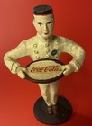 Classic Coca Cola Die Cast Iron Waiter Figurine doorstop Limited Edition Of 15k