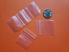 Clear Reclosable Mini Zip Seal Plastic Bags 2mil Small 1 5 x1 5  Top Lock Baggie