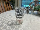 Vintage Hazel Atlas Ship Themed Ice Bucket   6 Tumblers