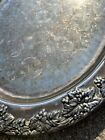 Vintage Godinger Silver Art Co Ltd Grapevine Adorned Oval Platter Serving 16 