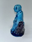 Vintage Chinese Turquoise Porcelain Scholarly Figures