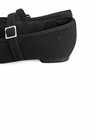 Vivaia Mary Jane Flats Size 39 Black Knit Buckle Shoes