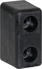 B5500 Molded Rubber Bumper Set Black 2 Pack 3 X 3-1 2 X 6 In Truck Trailer Guard