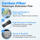 Carbon Fiber Extension Pole 4 7-30ft Telescoping Paint Roller Extendable Pole Li