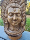 Vtg 14  Hand Carved Bamboo Root Shiva Idol Sculpture India Unusual Folk Art
