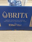 Brita  10 Cup Water Filter Pitcher White Pacifica With 1 Elite Filter Bpa Free