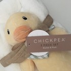 New Baby Blanket Set Sherpa Reverse Yellow Duck Soft Toy Baby Gift   Chickpea