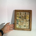 Vintage Mid Century 50s-60s Mexican Loteria Folk Art Print Collage Wall Hanging