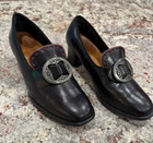 Norwegian Lady Klaveness Fine Leather Bunad Shoes Size 7  perfect  From Norway