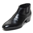 Epdavin  Mens Genuine Leather Shoes Dress Formal Business Two Tone Ankle Boots