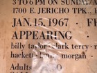 Original 1967 Jazz Concert Poster- 22  L X 14  W  only  fair Cond   See Pics 