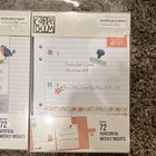 Carpe Diem Planner Essentials A5 Vertical Weekly Inserts Refill 72ct X2