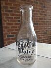 Rare Vtg 1940s Lone Oak Dairy O d  Dorrough Leeds Alabama Al Acl Milk Bottle Qt