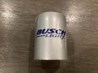 Vintage Busch Light Beer Koozie Can Cooler Rubber Kool Kan Silver Blue Logo Foam