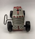 Vintage Marx Wind-up Tin Litho  5 Red   Silver Tractor - Working Condition