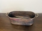 Antique French Hand Forged Seamed Copper Planter Trough Hammered Base