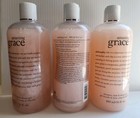 3 Bottles Philosophy Amazing Grace Shampoo Bath Shower Gel 16 Fl oz Each Sealed