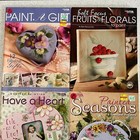 Lot Of 4 Leisure Arts Decorative Acrylic Painting Instruction Pattern Books