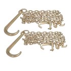 2pcs 5 16  X 10  G70 Transport Tow Chain J Hook Shank W  Grab Hook Flatbed Truck
