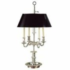 Black With Gold Shallow Oval 14 Inch Vintage Bouillotte Style Lampshade