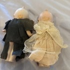 Two 4 Inch Rose O   neill Bisque Kewpie Dolls Signed On Bottom  Bride Has No Arms
