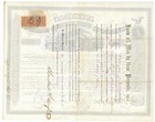 American Merchants Union Express  Stock Certificate   Fargo  Knapp  Ross 