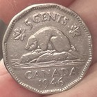 1946 Rare Errors Canadian Nickel