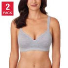 Carole Hochman Seamless Comfort Bra Wire Free Molded Cups 2 Pack   D23