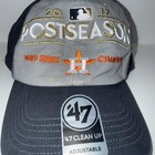Houston Astros 2017 Mlb 47 Post Season World Series Champions Hat Cap Strap Back