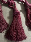 3 Huge Rope Curtain Tie Backs Knotted Top With 6    Tassels 20    Double Ropes