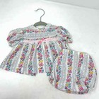 Vintage Cradle Togs Floral Lace Dress W  Bloomers Baby Girl Size 0-6 Months