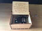 New Dovetail Wooden Box With Music Box  Plays You Are My Sunshine   to My Mom 