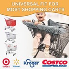 2-in-1 Shopping Cart Cover And Cushy High Chair Cover For Baby  Universal Fit   
