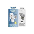Homland Adjustable Height Toilet Safety Frame Padded Aluminum Gray 400 Lb