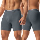 4pcs Bamboo Fiber Mens Boxer Briefs Shorts Long Legs Underpants Trunks Underwear