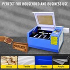      50w Co2 Laser Engraver Cutting Engraving Machine 30x40cm W  Rotary Axis Tool