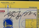 Klay Thompson Gs Warriors Signed Mini Basketball Court W inscript- Fanatics Coa